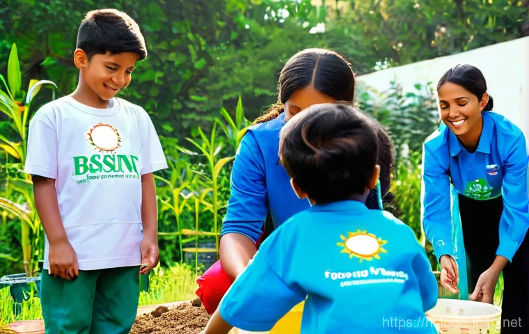 CSR과 지속가능한 물류 - **Prompt: Community Empowerment through Corporate Social Responsibility**
"A vibrant, sun-drench...